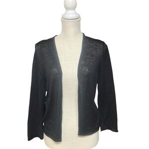 Eileen Fisher open‎ 100% linen cardigan